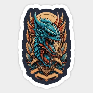 Dragon Face Sticker